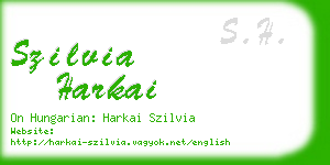 szilvia harkai business card